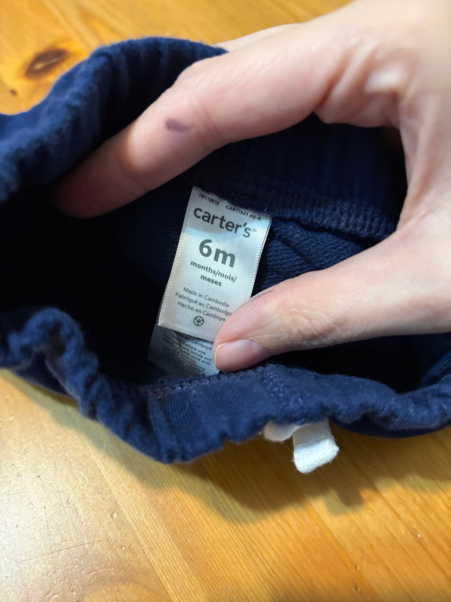 Short carter’s 6 mois