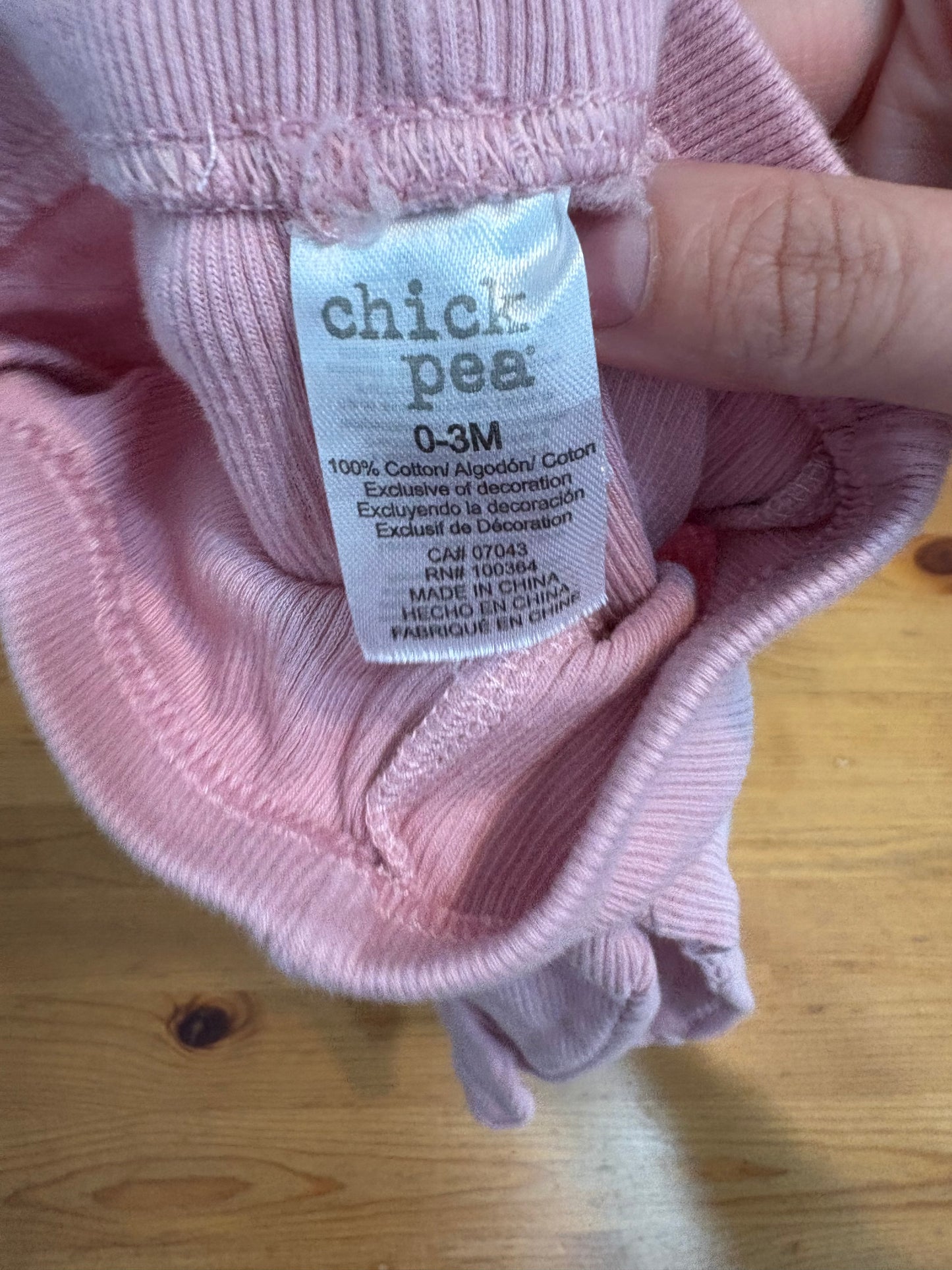 Pantalon chick pea 0-3 mois