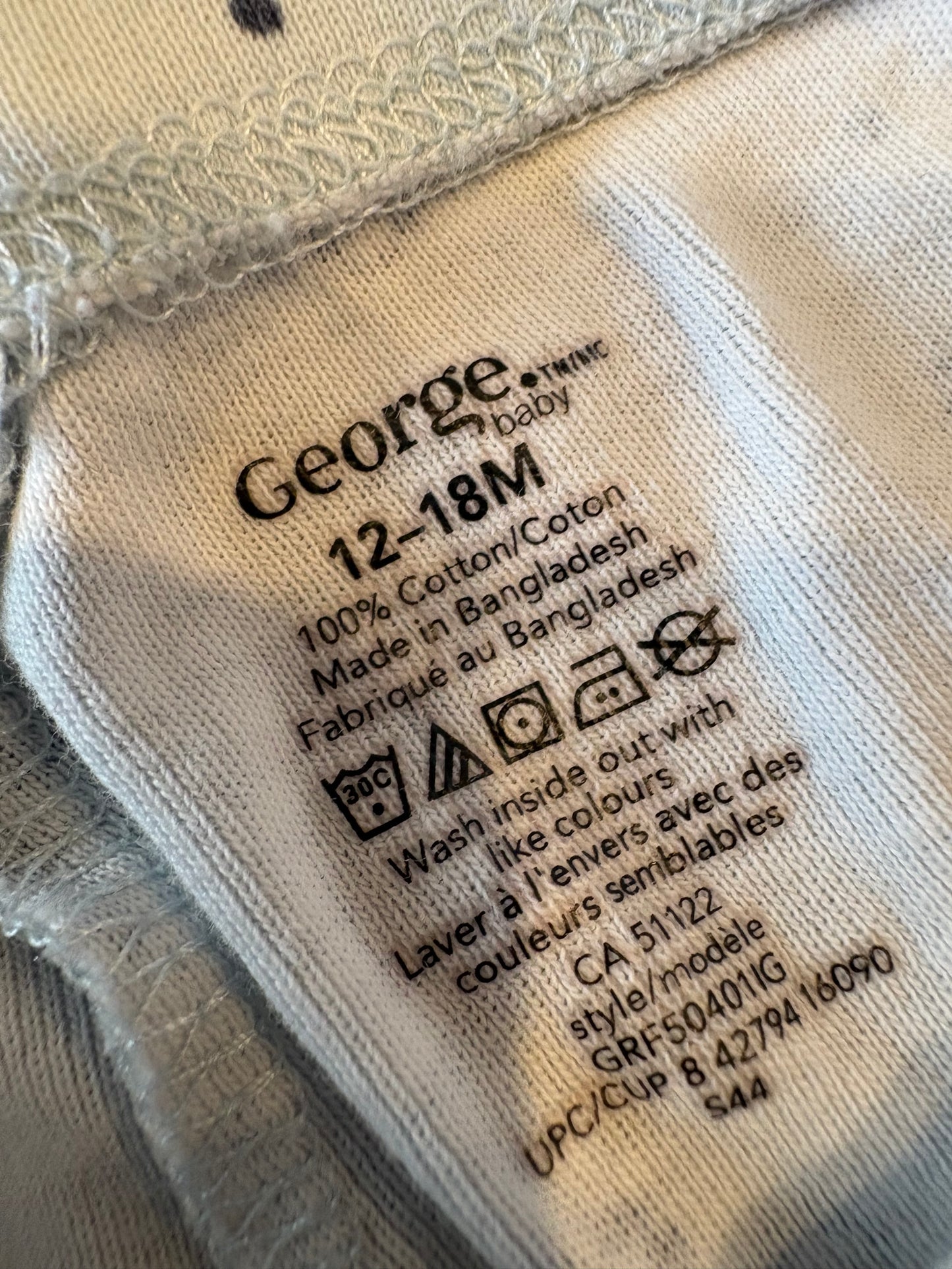 Legging George 12-18 mois (cmb)