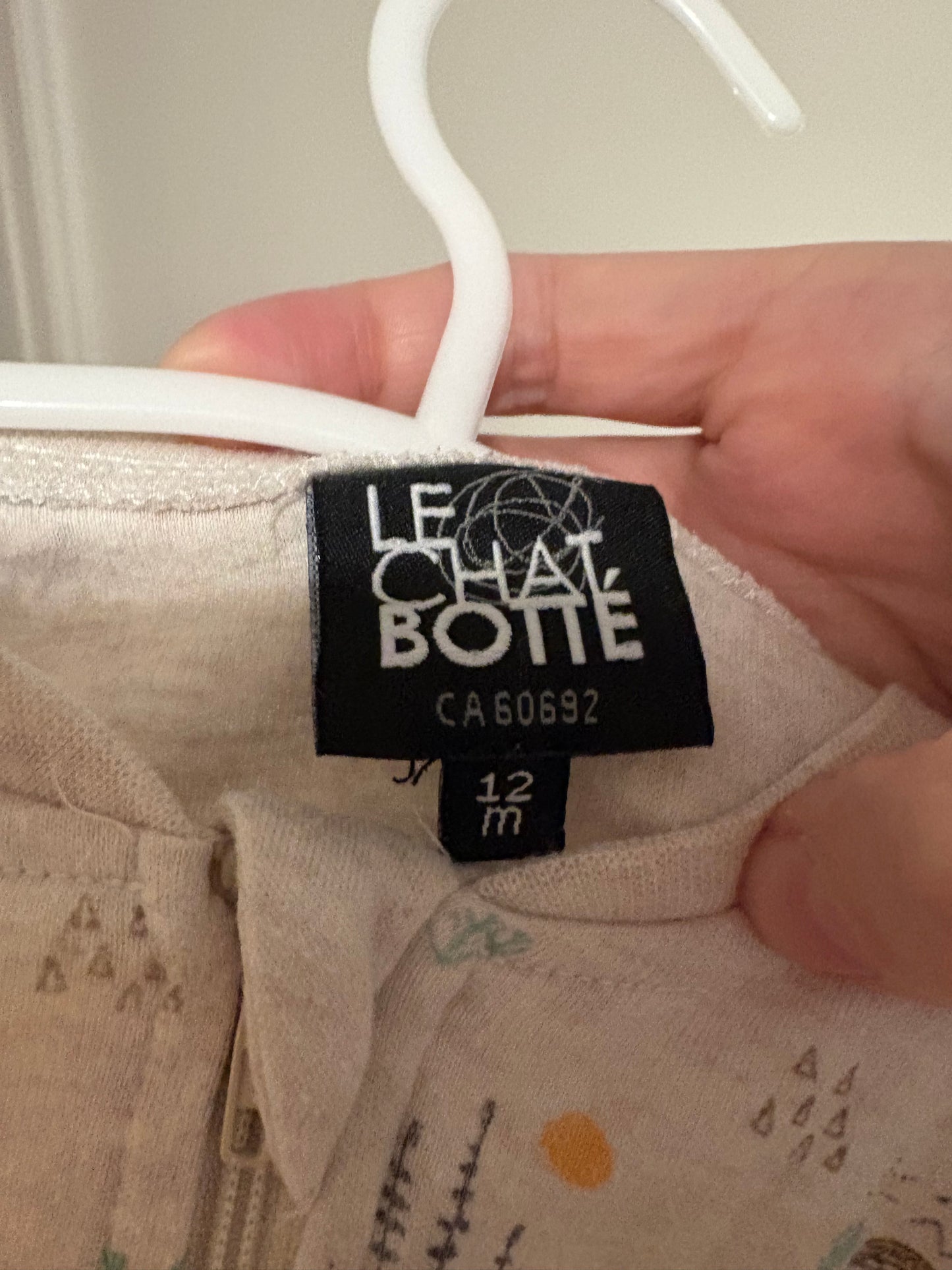 Pyjama le chat botté 12 mois