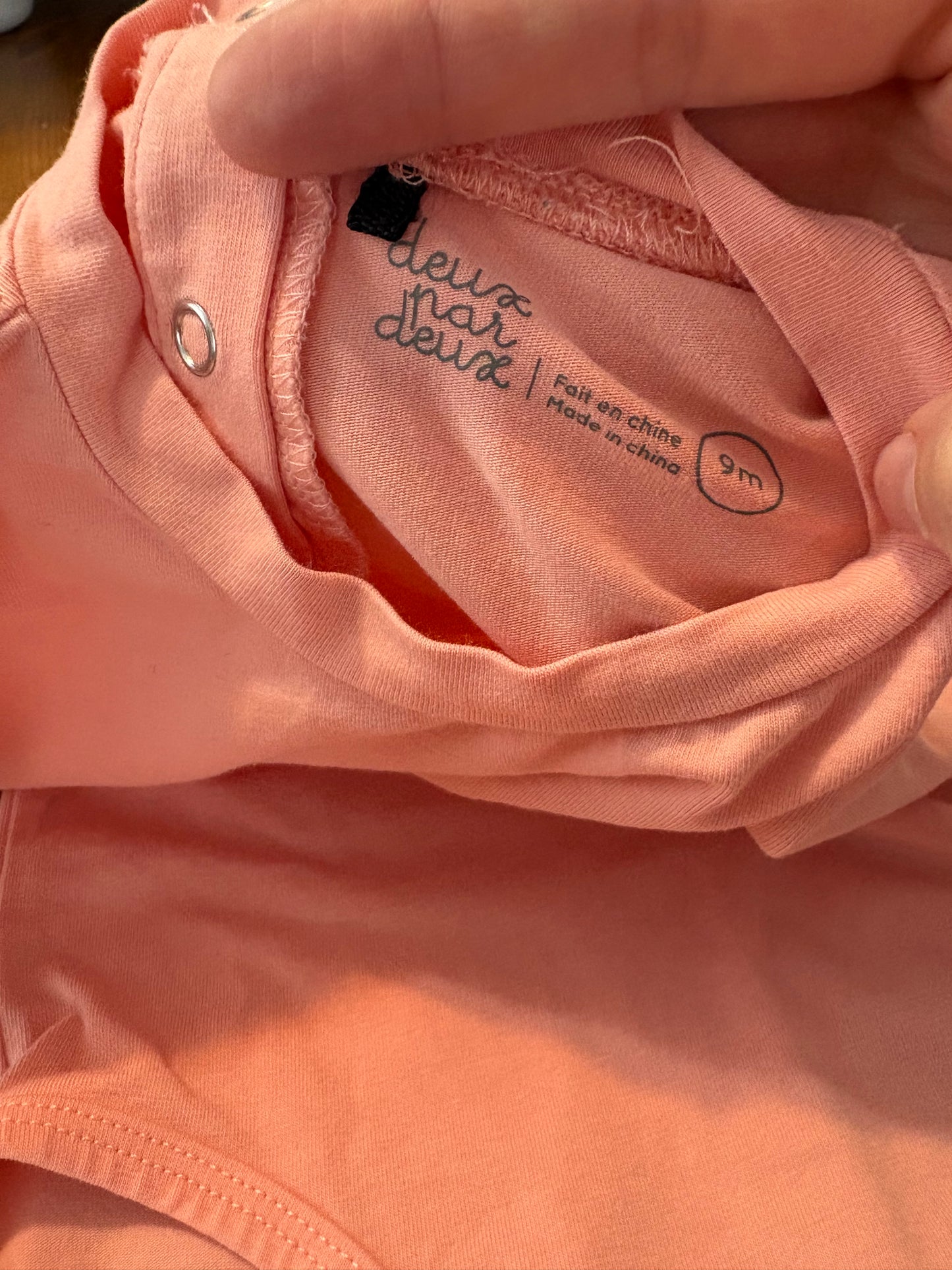 Ensemble deux par deux 9 mois état neuf