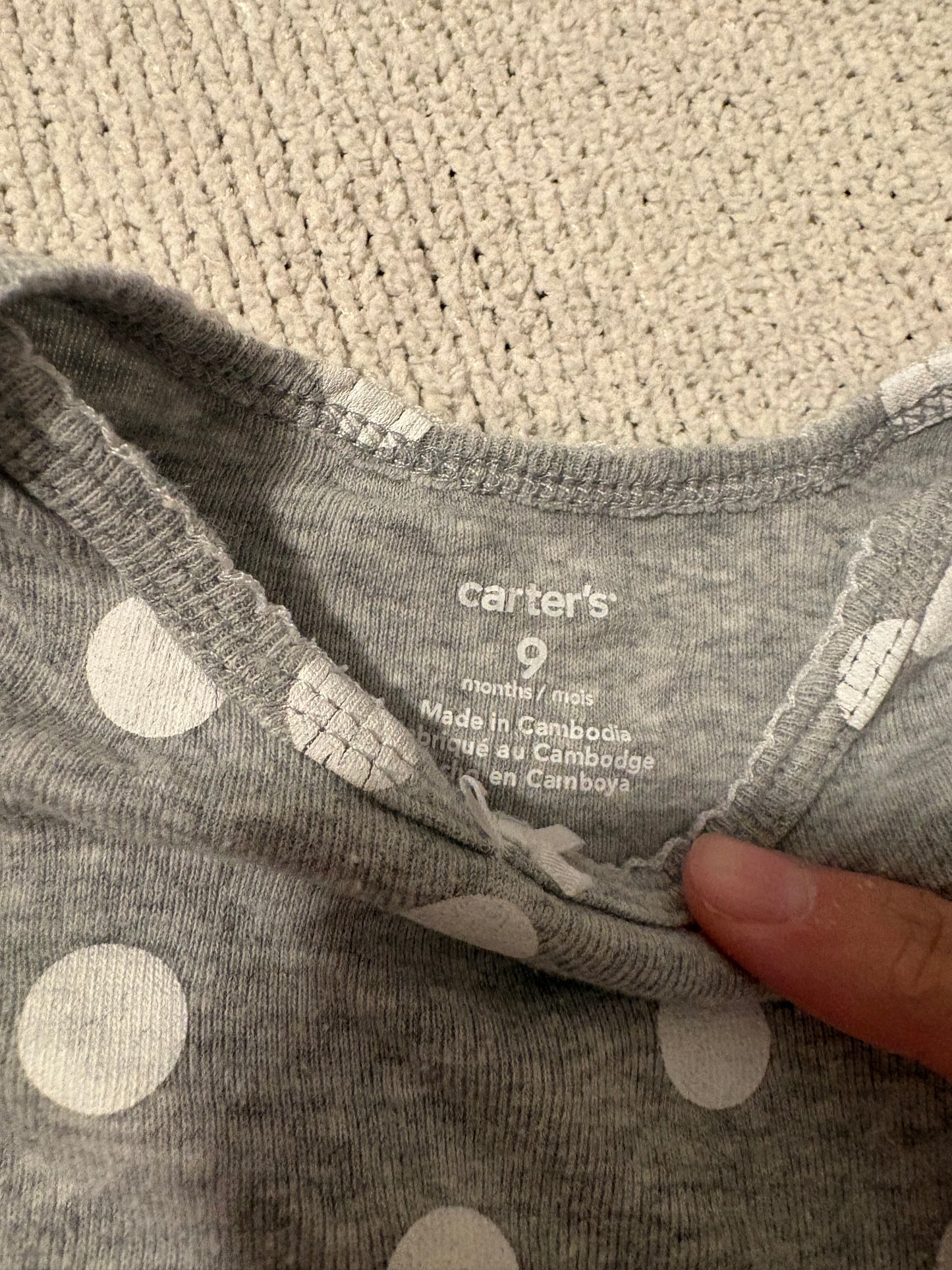Cache-couche carter’s 9 mois