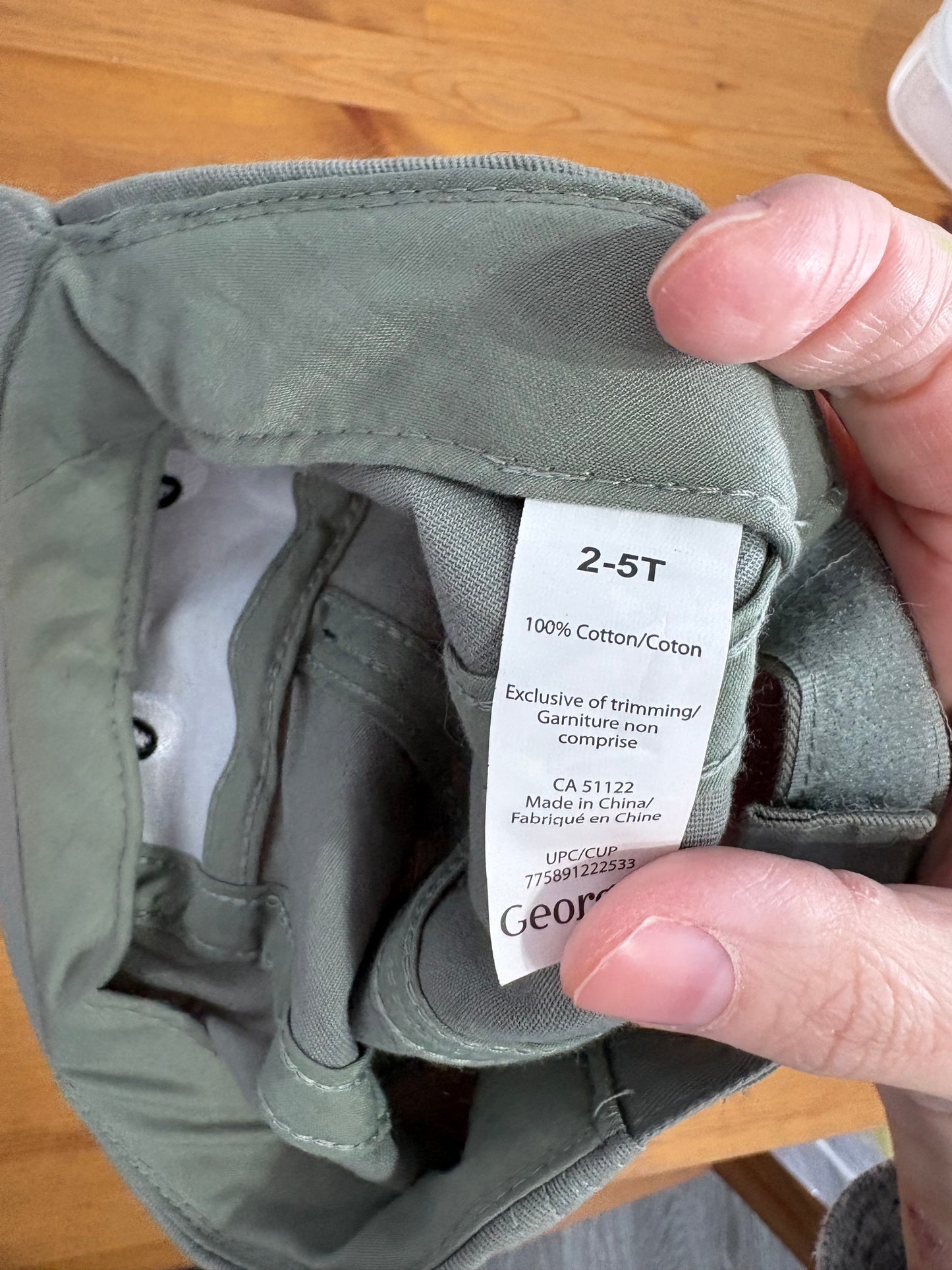 Casquette 2-5T george