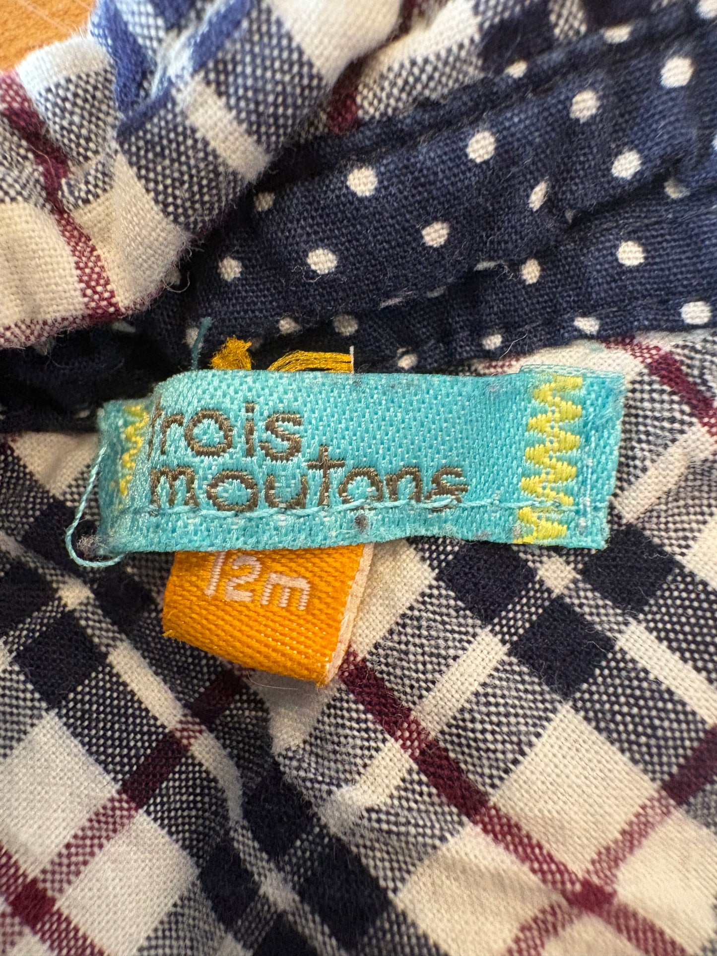 Chemise trois mouton 12 mois
