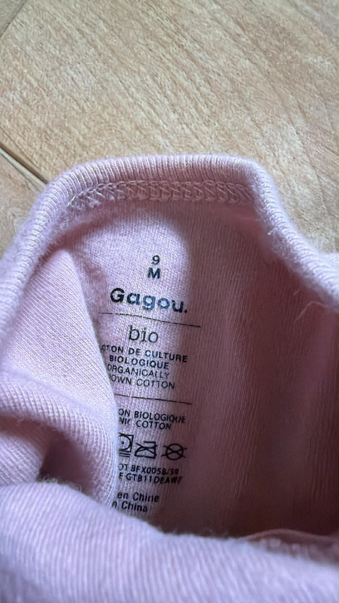 Pyjama gagou tagou 9 mois
