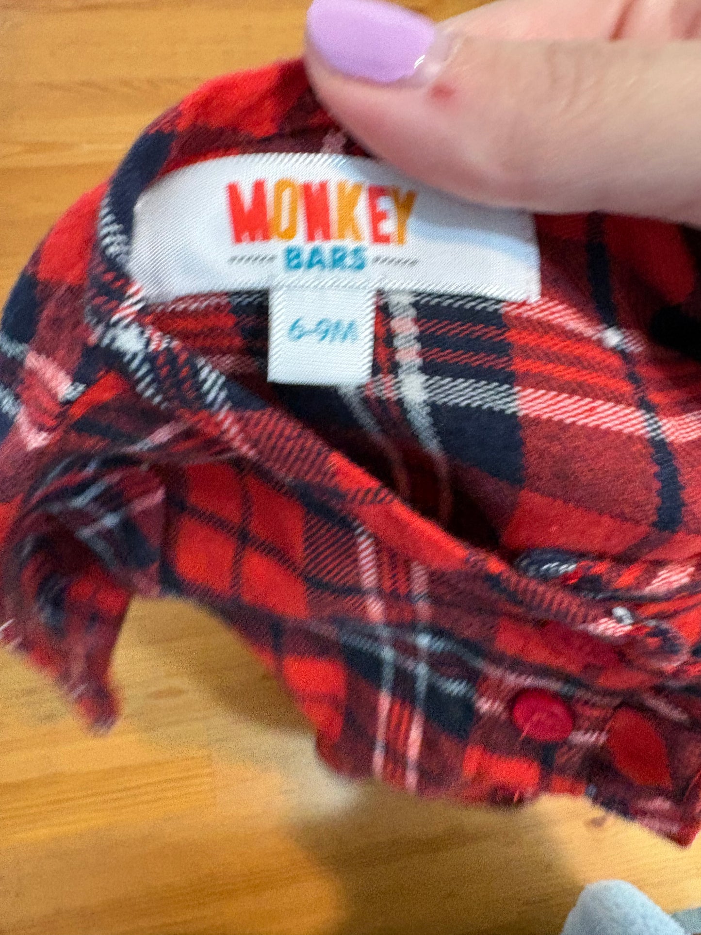 Tunique monkey bar 6-9 mois * pantalon vendu a part