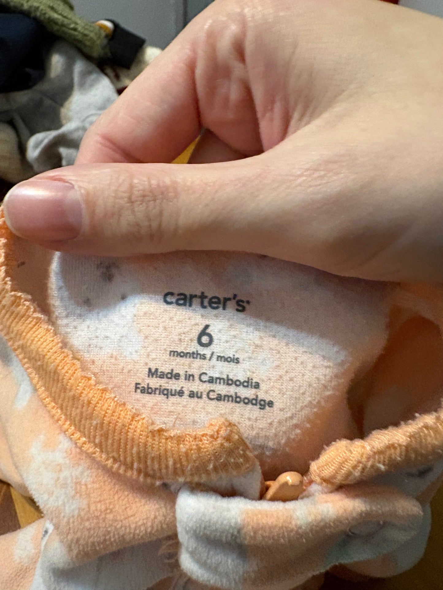 Pyjama carter’s 6 mois