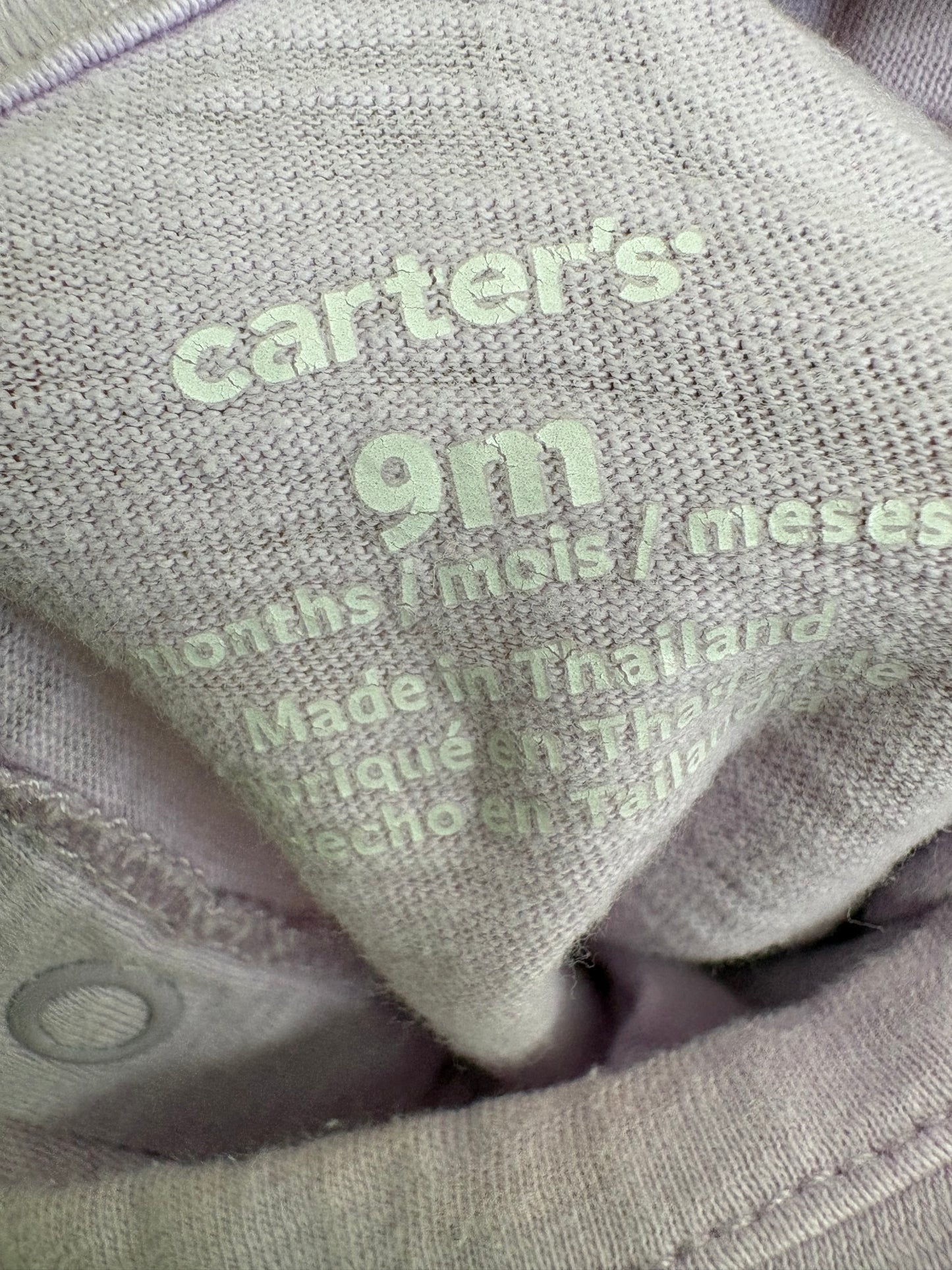 Chandail carter's 9 mois (cmb)