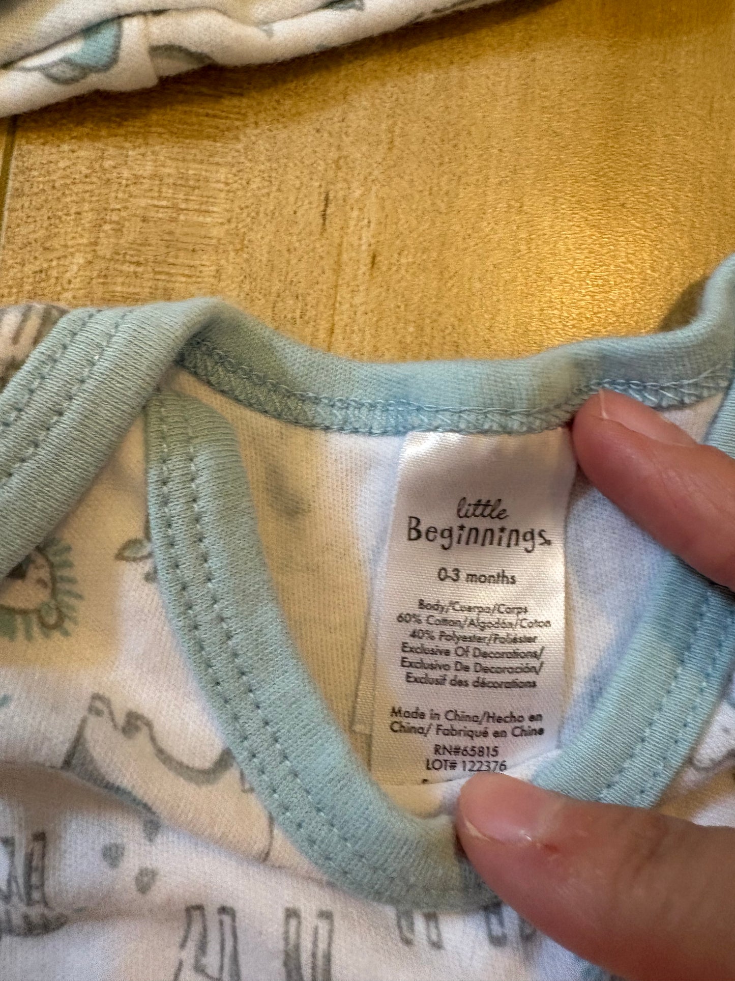 Ensemble 3 mrx cache-couche little begenning 0-3 mois