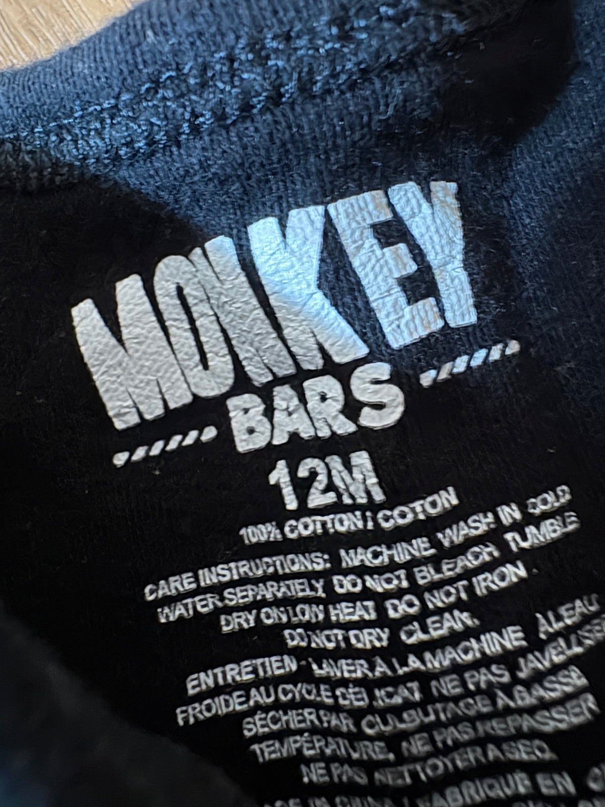 Cache couche monkey bars 12 mois (cmb)