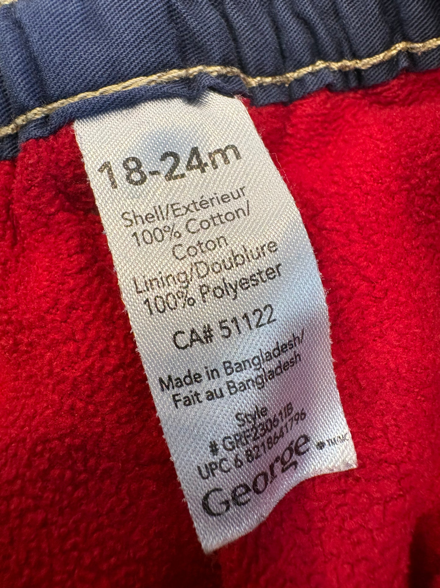 Jeans doubler George 18-24 mois (cmb)