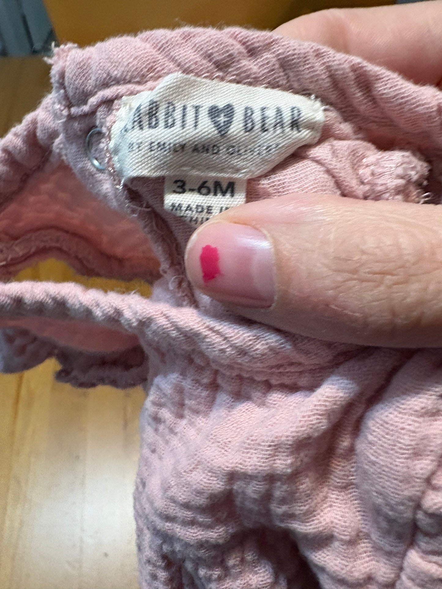 Robe rabbit bear 3-6 mois