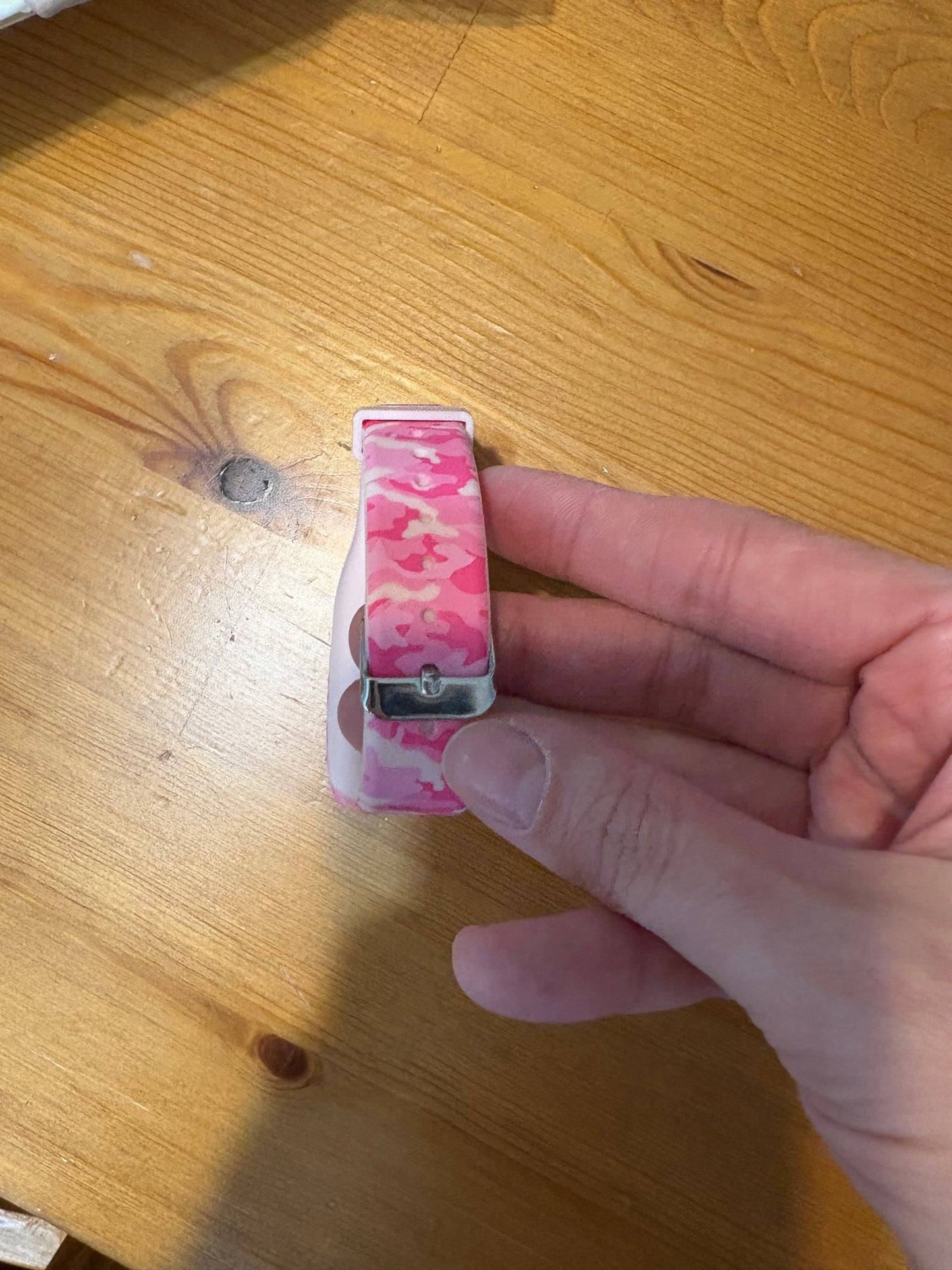 Bracelet pour montre fit bit rose armé
