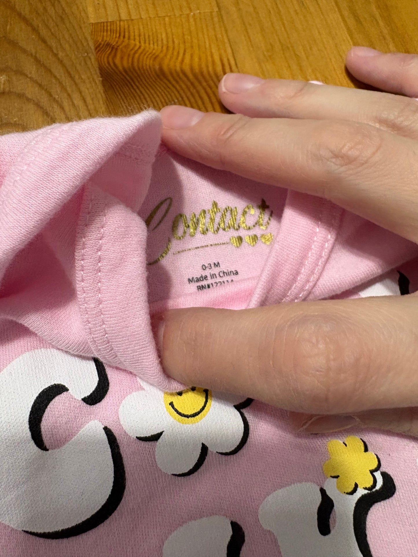 Ensemble 3 mrx contact 0-3 mois 2/ 10$ (rabais automatique)