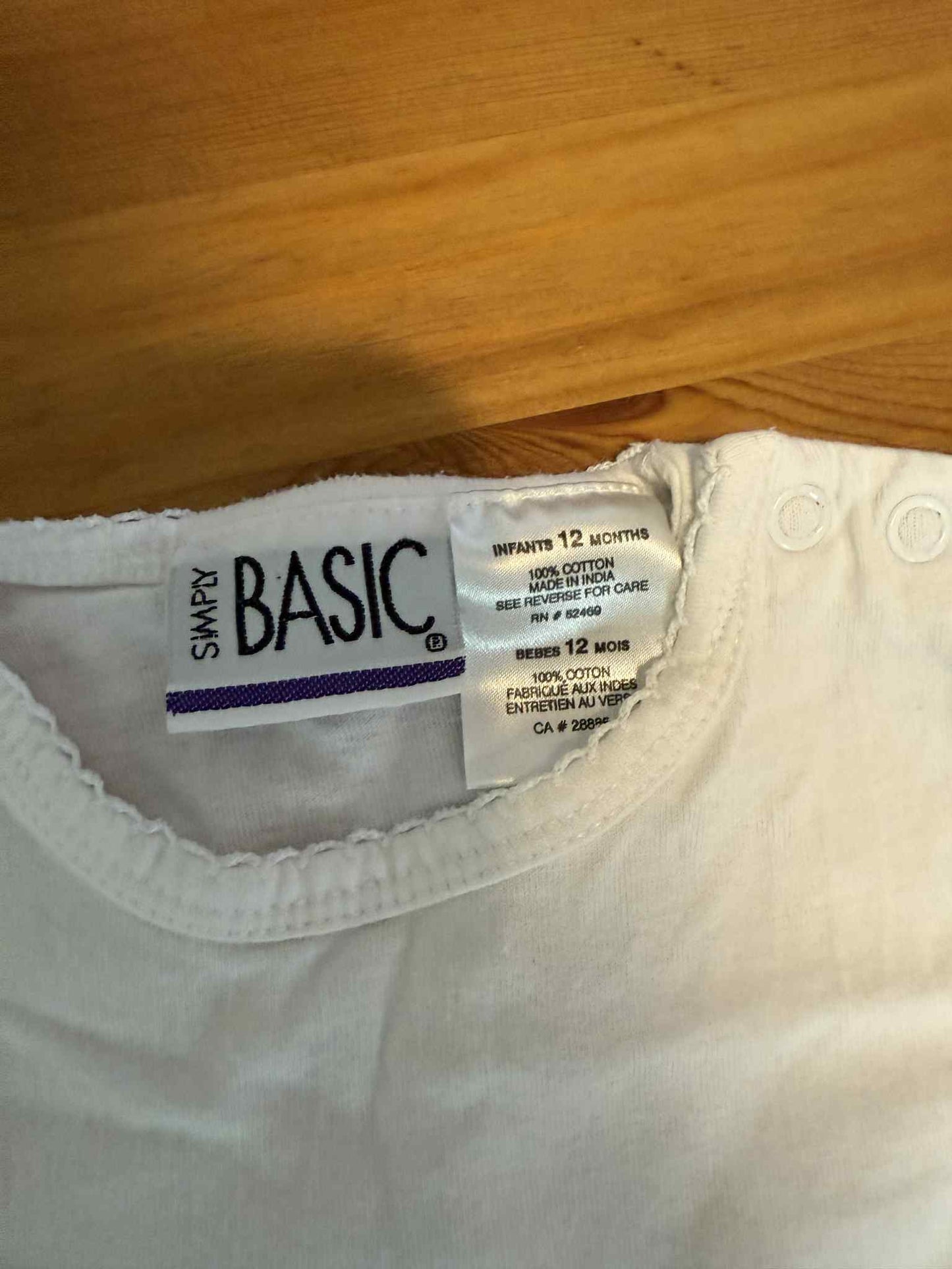 T-shirt basic 12 mois