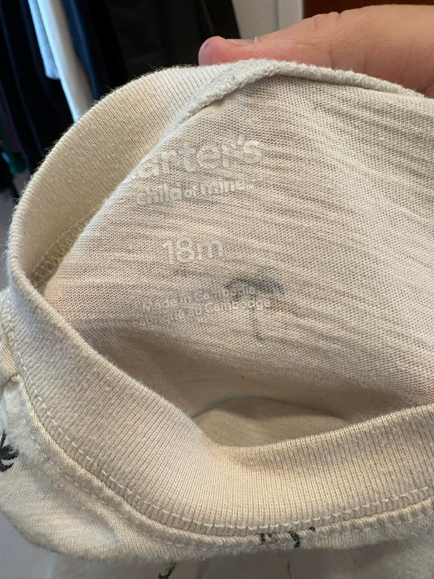 T-shirt carter’s 18 mois
