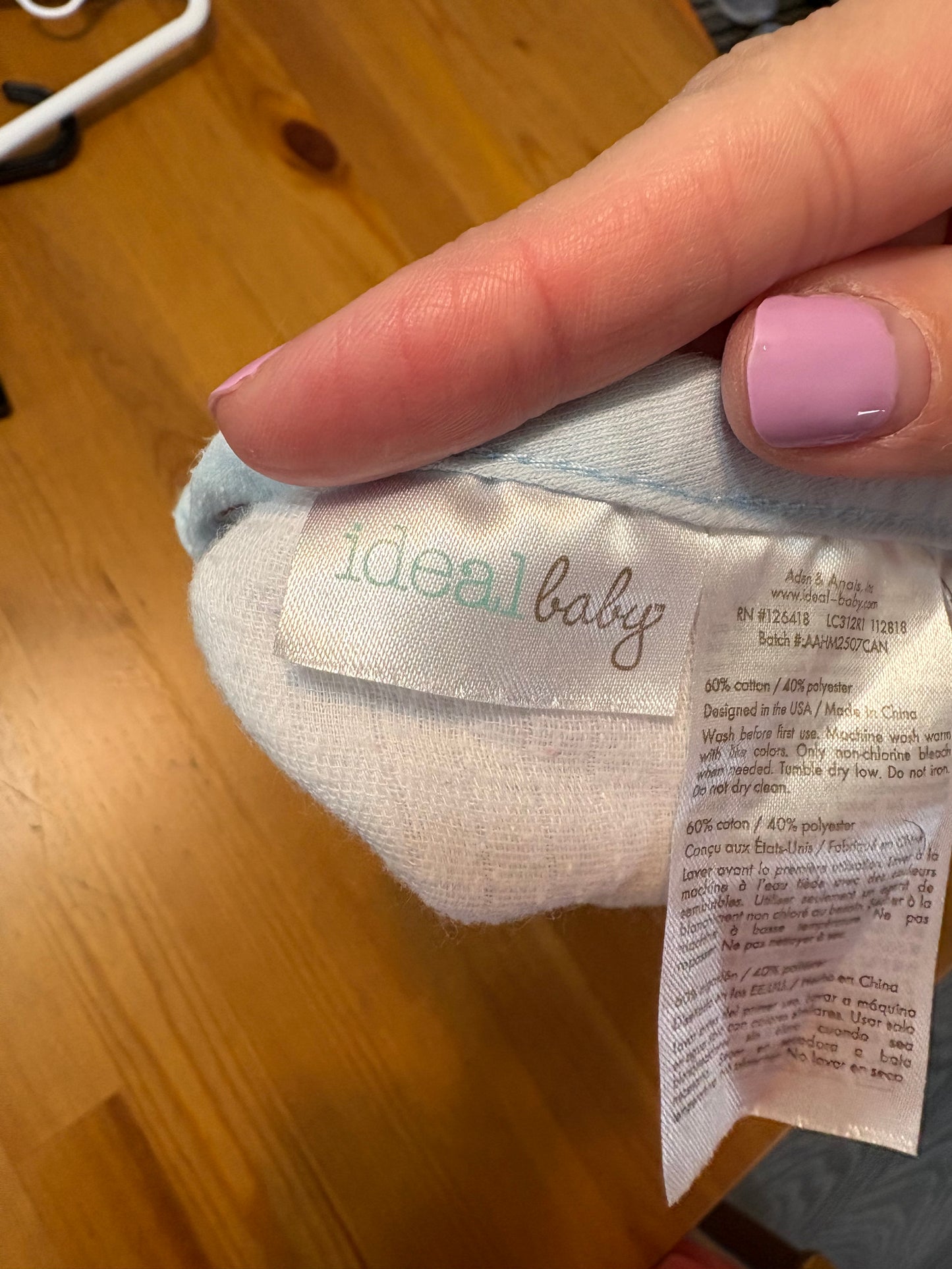 Bavoir ideal baby en mousseline