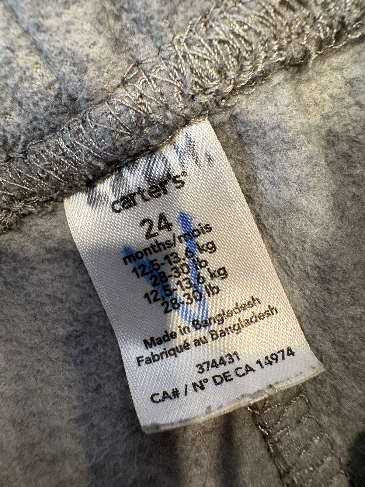 Pantalon carter's 24 mois (cmb)