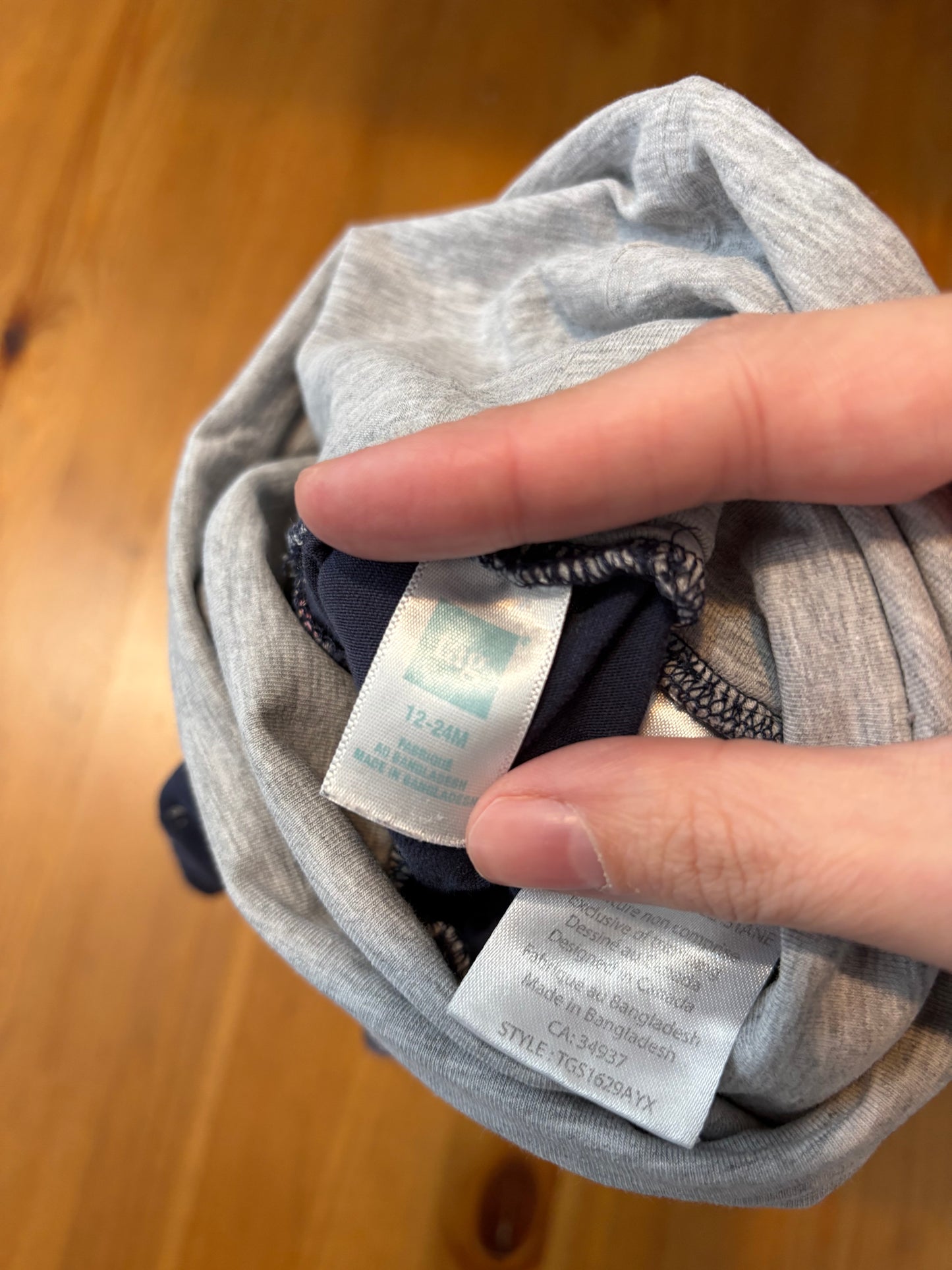 Pantalon évolutif tag 12-24 mois