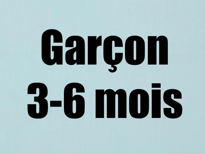 3-6 mois garçon