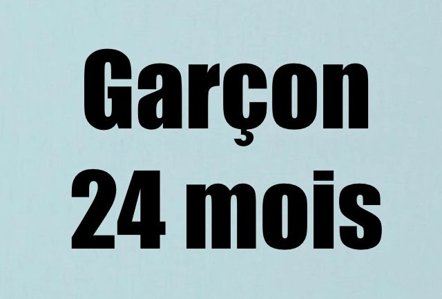 24 mois garçon