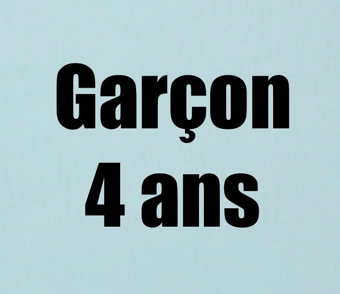 4 ans garçon