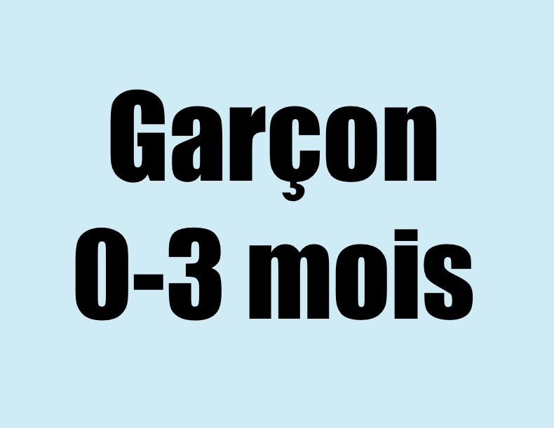 0-3 mois Garçon