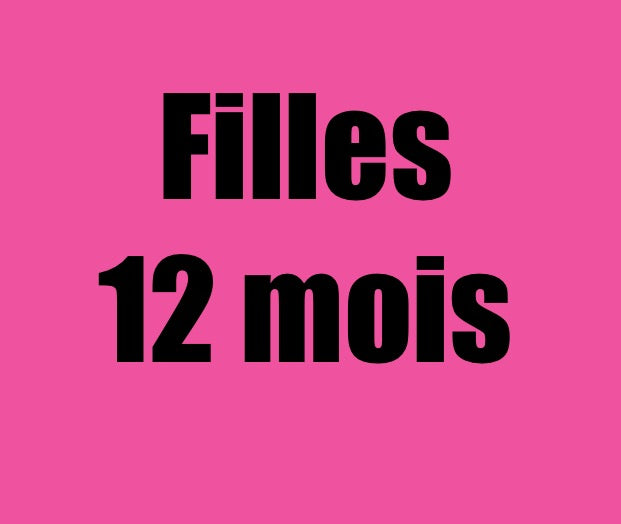 12 mois filles