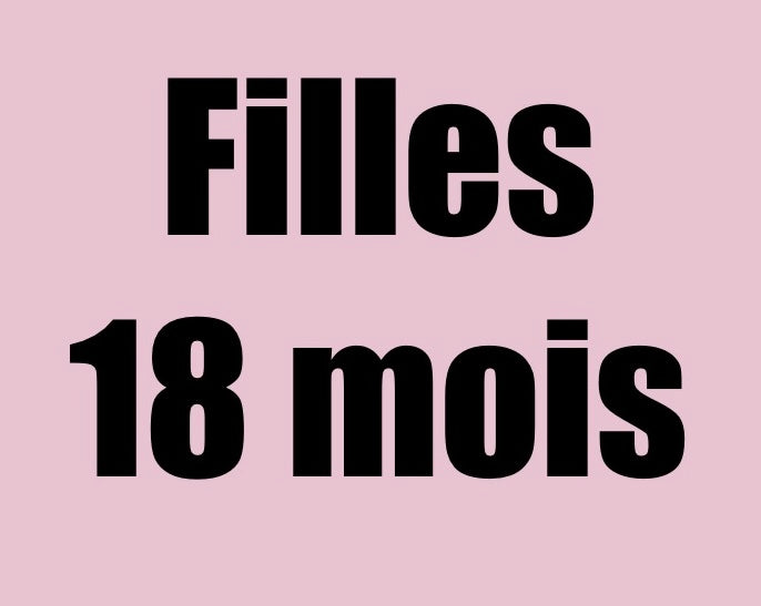 18 mois filles