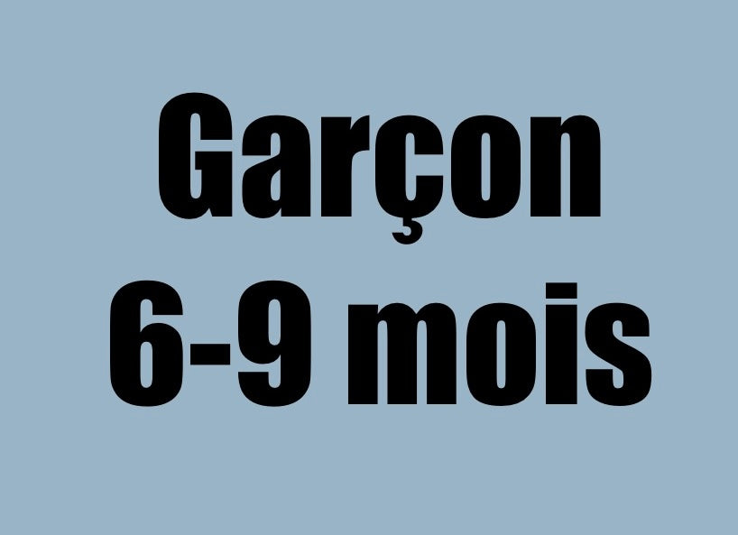 6-9 mois garçon