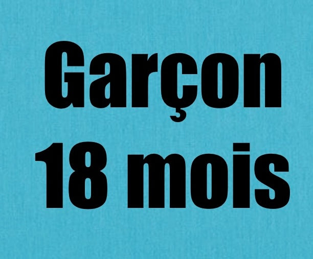 18 mois garçon