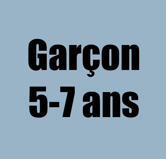 5 à 7 ans garçon