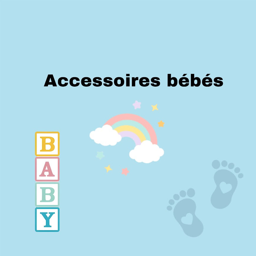 Accessoires pour bébés et enfants; chapeau, bonnet, bavoir,gobelet etc..