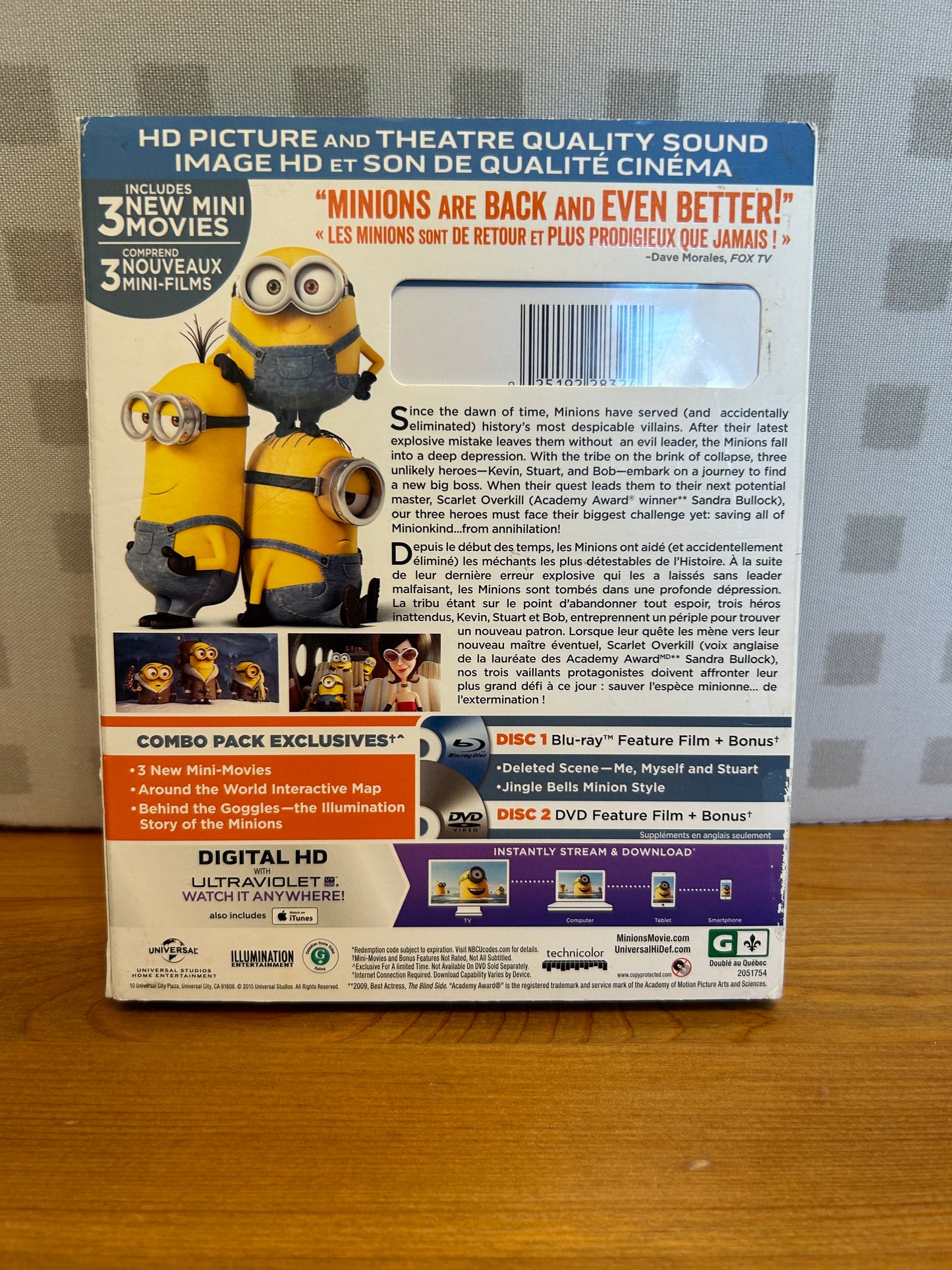 Dvd,blu-ray Minion(vf inclus)