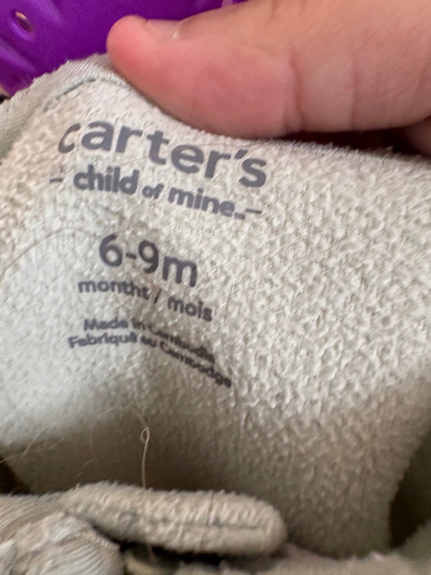 Pyjama carter's 6-9 mois(cmb)