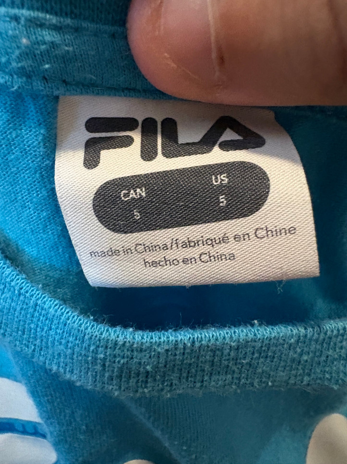 Chandail fila 5T imparfait*