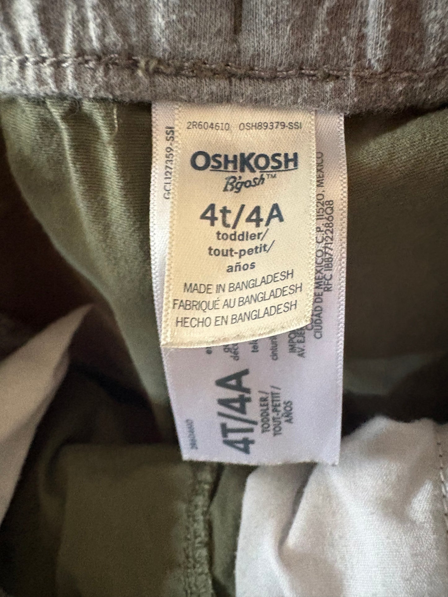 Pantalon oshkosh cargo 4T (cmb)