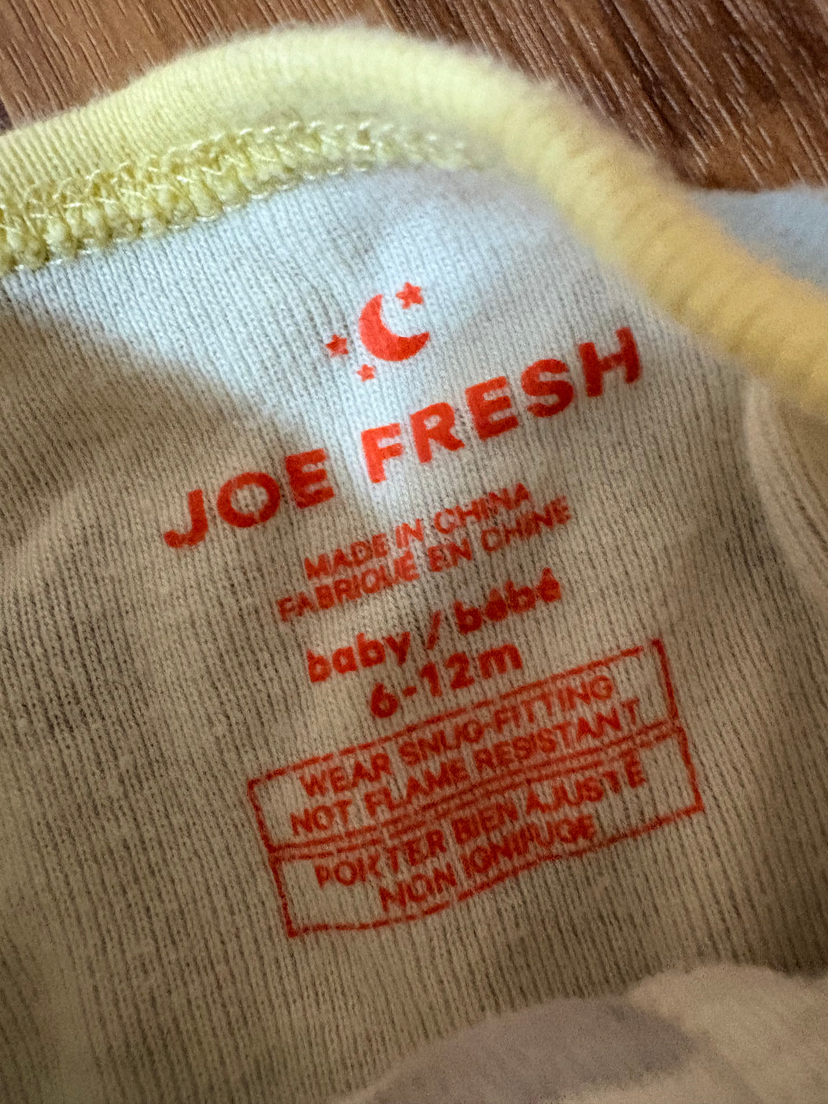 Pyjama Joe Fresh 6-12 mois (cmb)