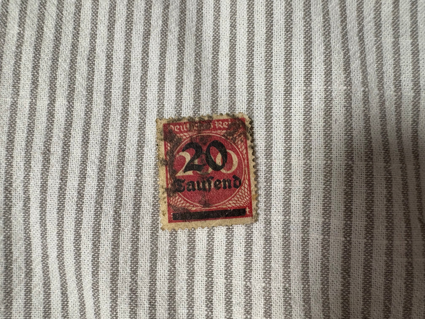 Timbre de l’empire allemand 1923 20saufend 200 mark expédition gratuite