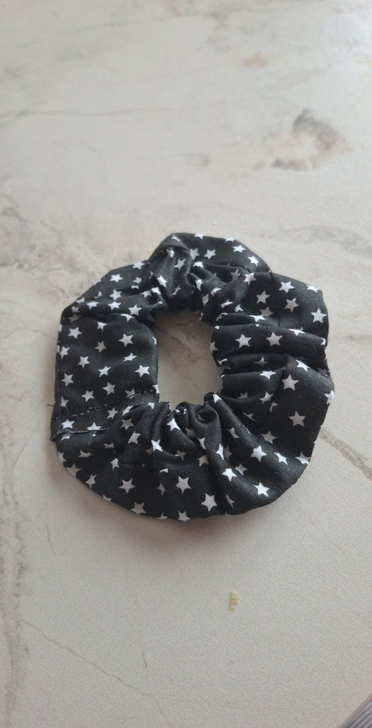 Chouchou noir étoile blanche