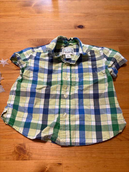 Chemise manche courte 12 mois place
