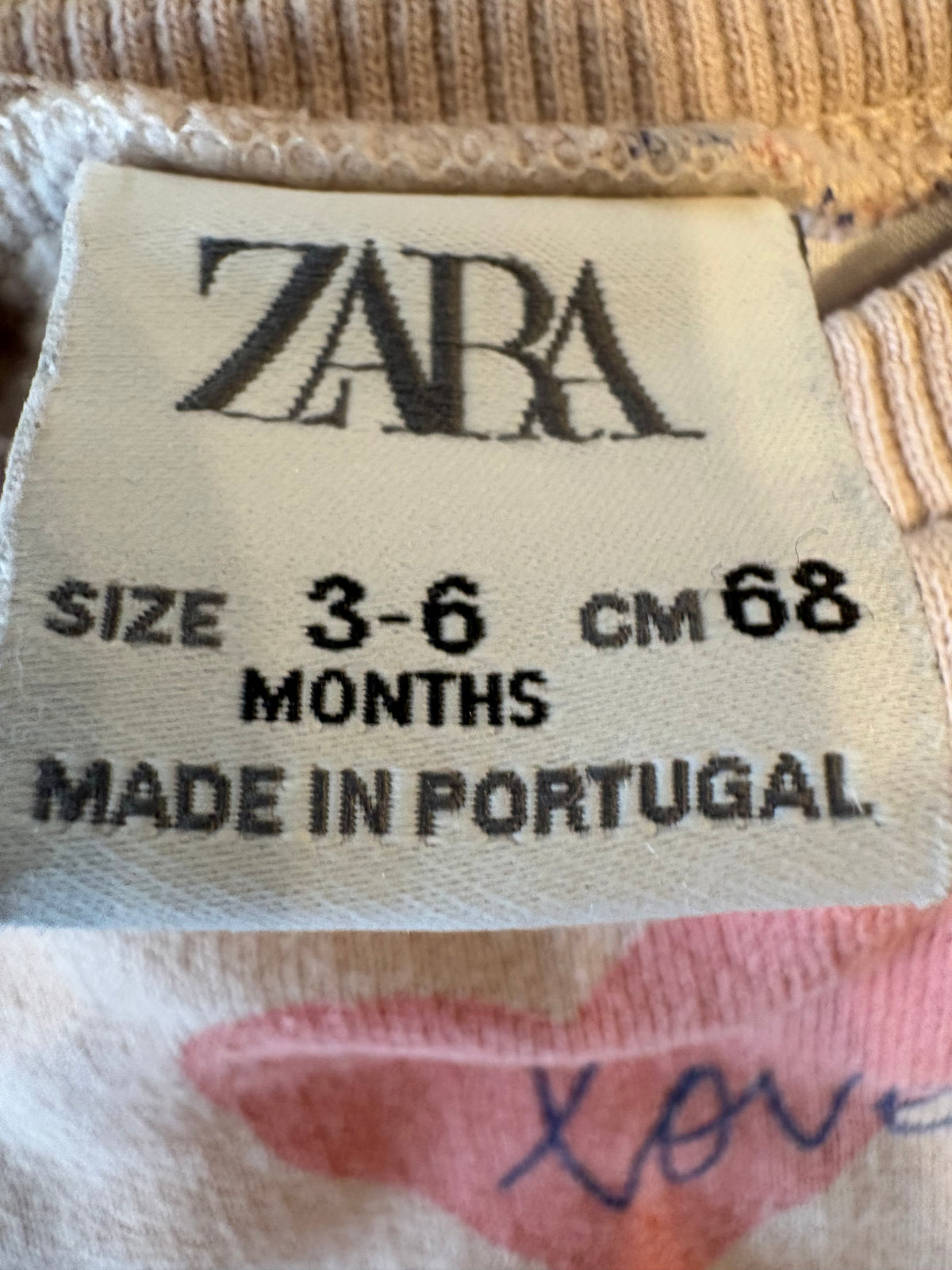 Hoodie Zara 3-6 mois (cmb)