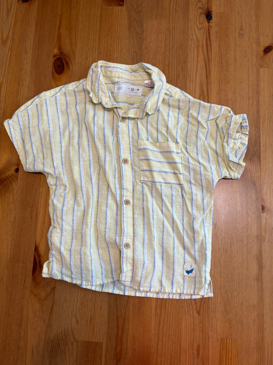 Chemise manche courte zara 2-3 ans