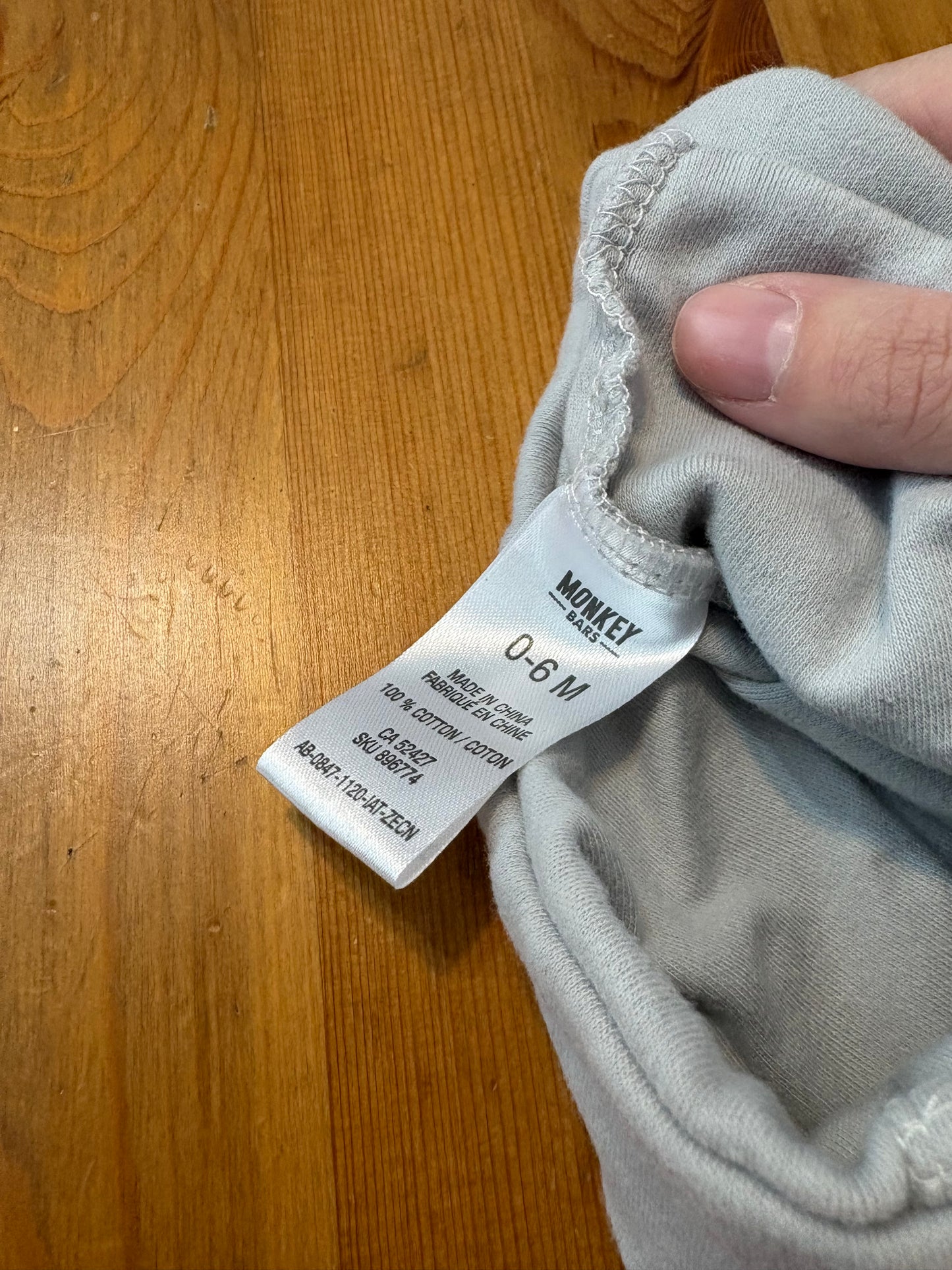 Bonnet monkey bar 0-3 mois