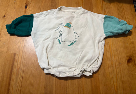 Barboteuse manche longue souris mini 0-6 mois