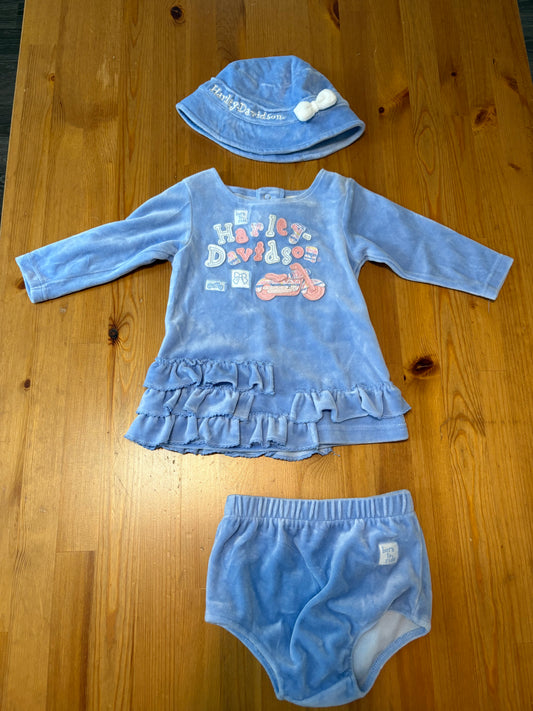 Ensemble Harley davidson  6-9 mois