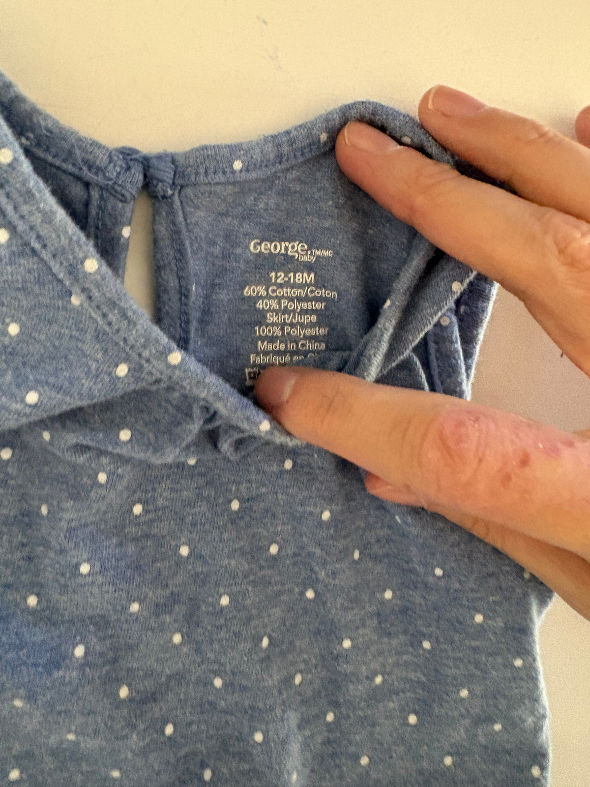Robe george 12-18 mois