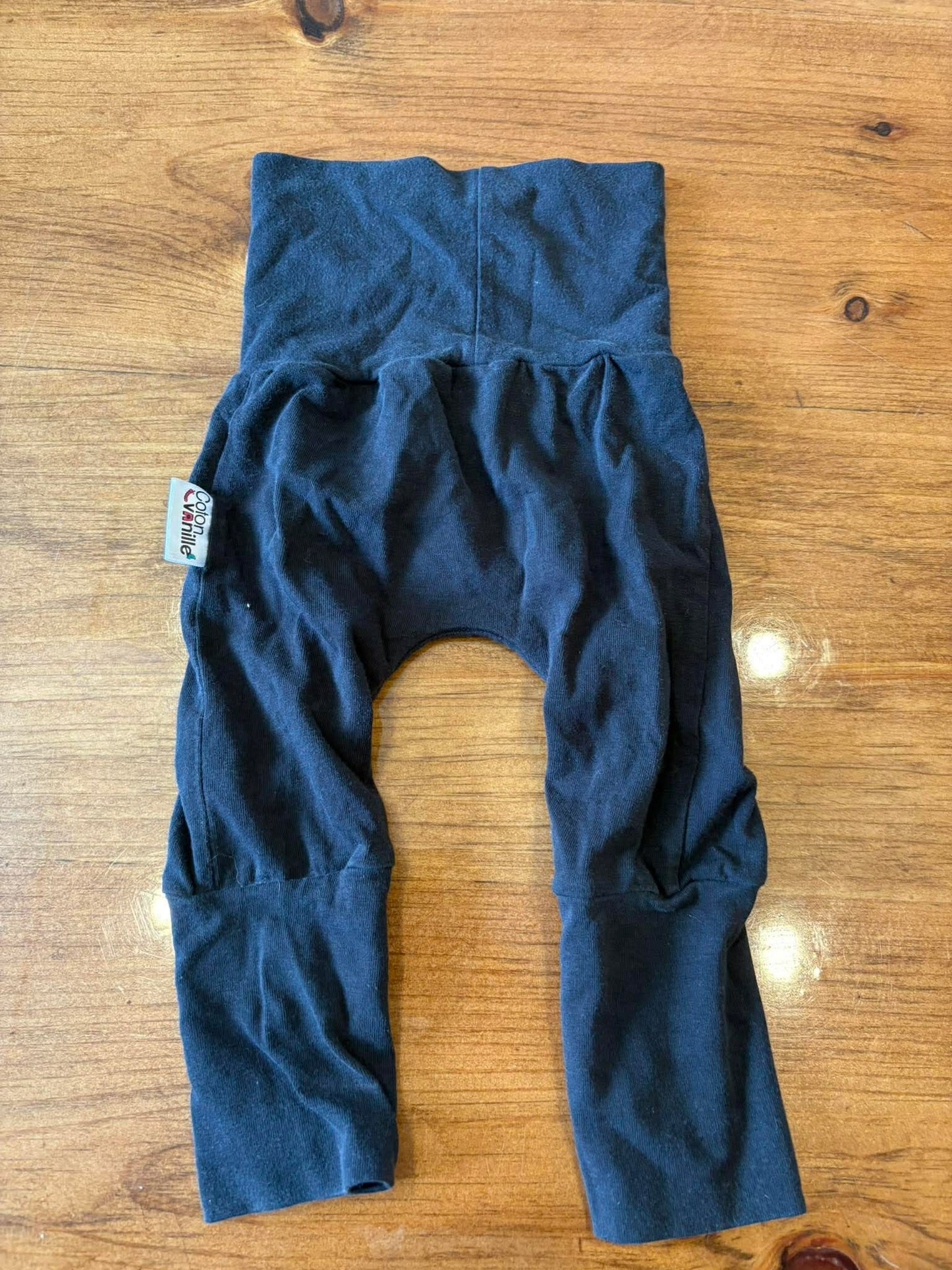 pantalon évolutif coton vanille 0-12 mois