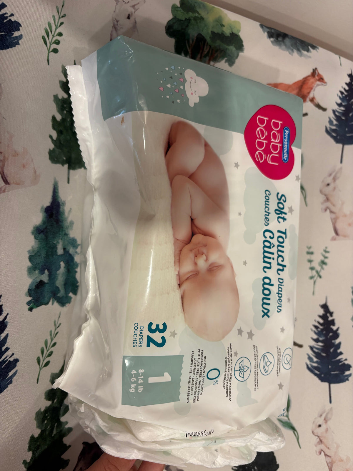 Couche personnelle grandeur 1 (cmb)