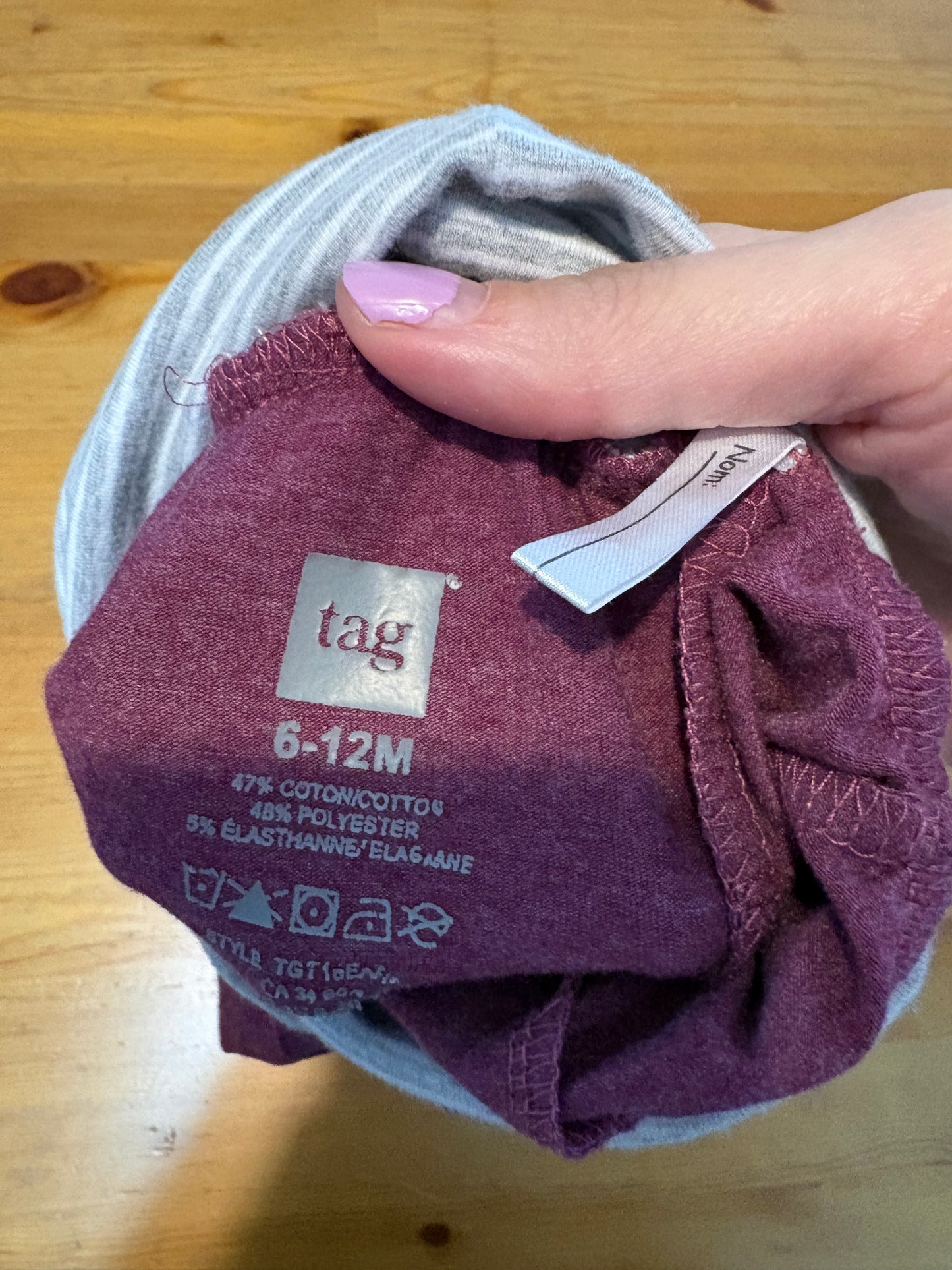 Pantalon tag 6-12 mois